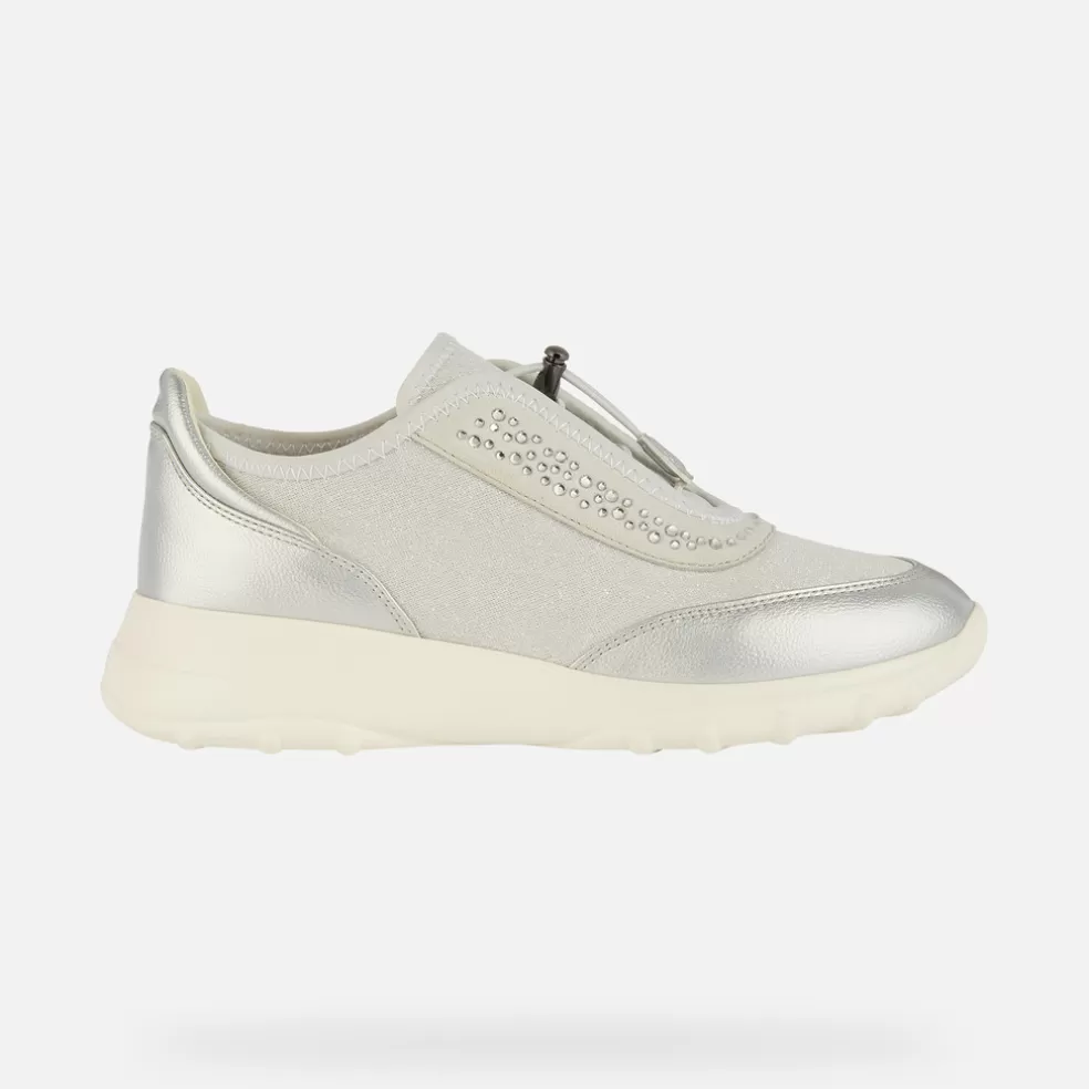 Respira™ | Zapatos con plataforma | Geox ALLENIEE MUJER - SNEAKERS de mujer plateado/gris claro