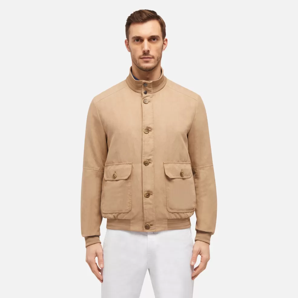 Respira™ | Chaquetas bomber | Geox BLAINEY HOMBRE - CHAQUETAS BOMBER de hombre beige