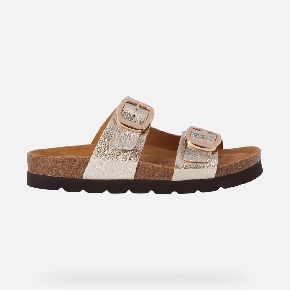 Respira™ | Sandalias | Geox BRIONIA HIGH MUJER - SANDALIAS de mujer dorado claro