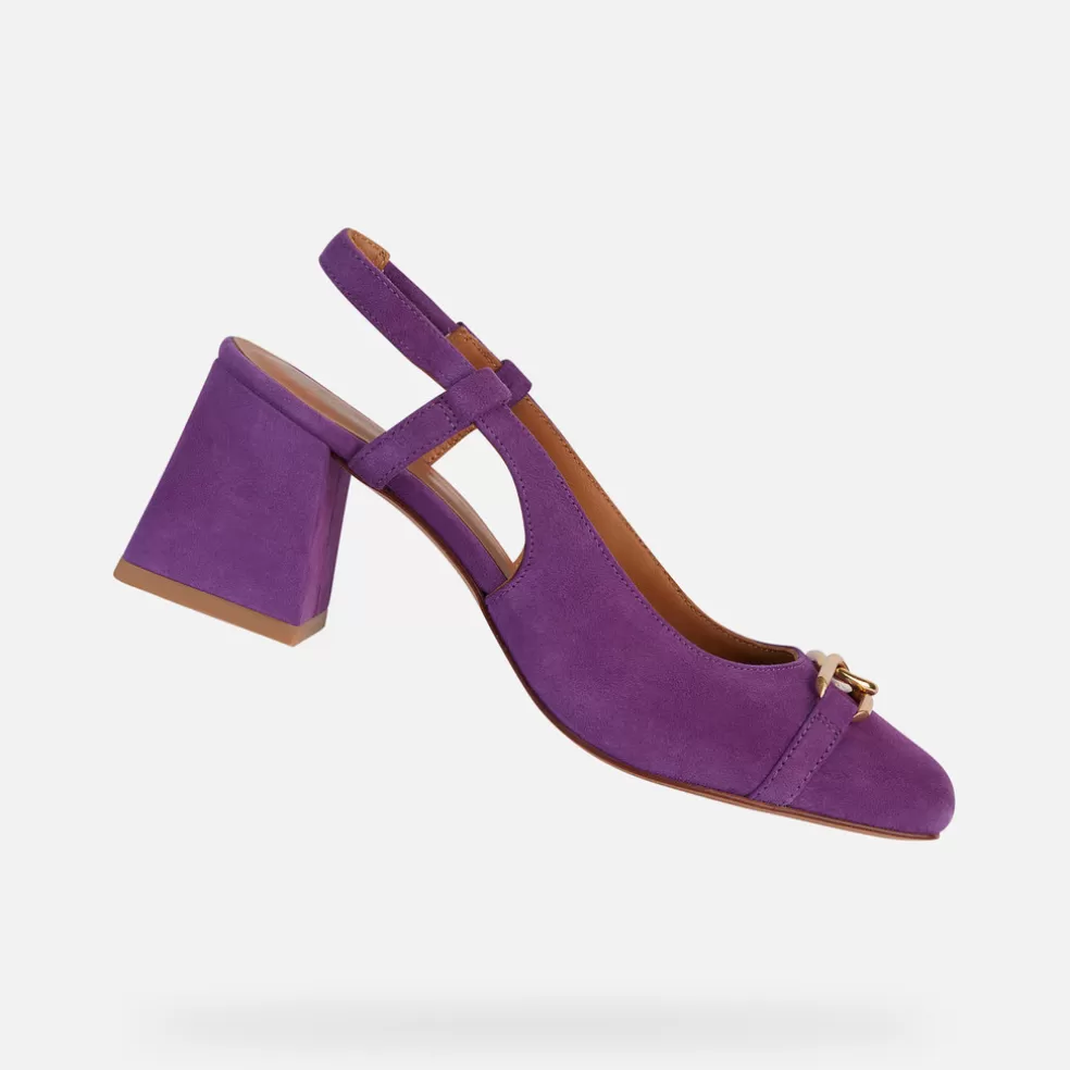 Respira™ | Zapatos con tacón | Geox CORONILLA MUJER - DÉCOLLETÉ de mujer violeta