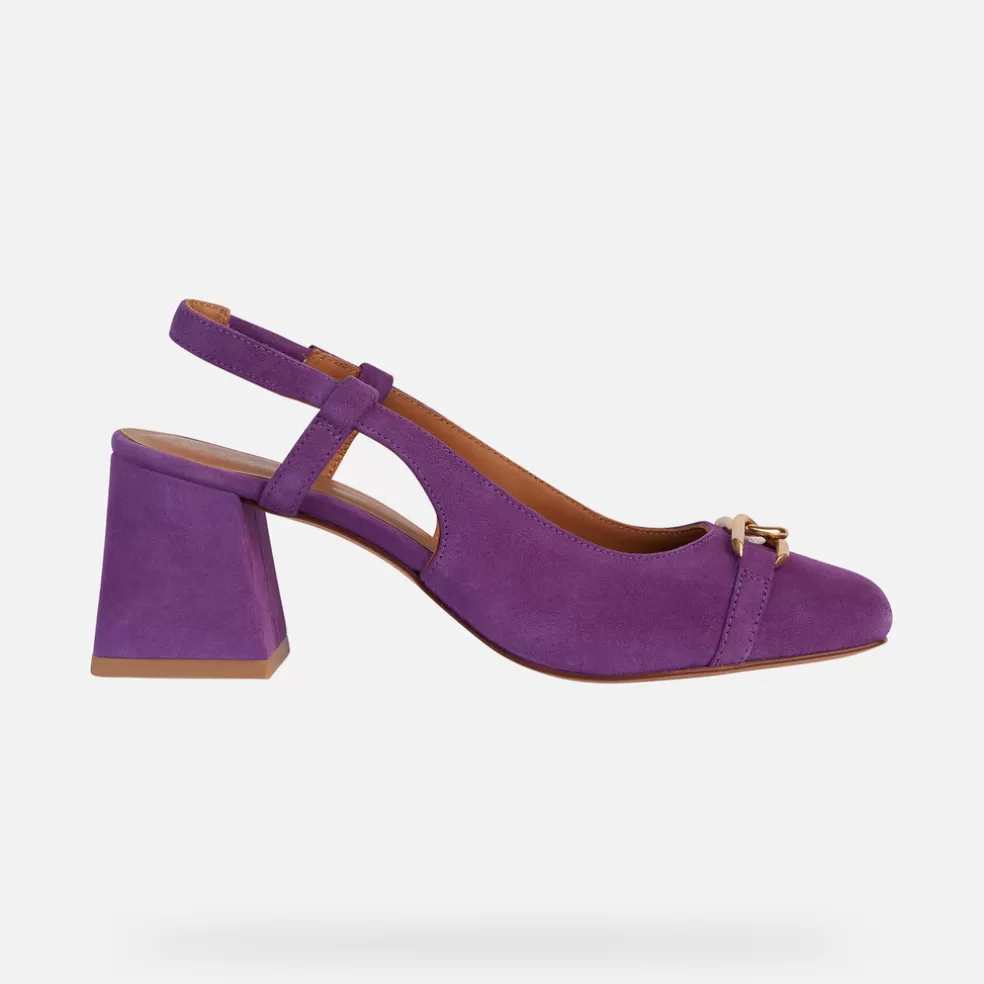 Respira™ | Zapatos con tacón | Geox CORONILLA MUJER - DÉCOLLETÉ de mujer violeta