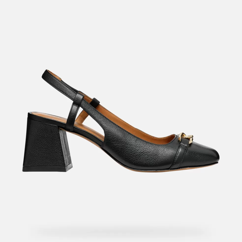 Respira™ | Zapatos con tacón | Geox CORONILLA MUJER - DÉCOLLETÉ de mujer negro