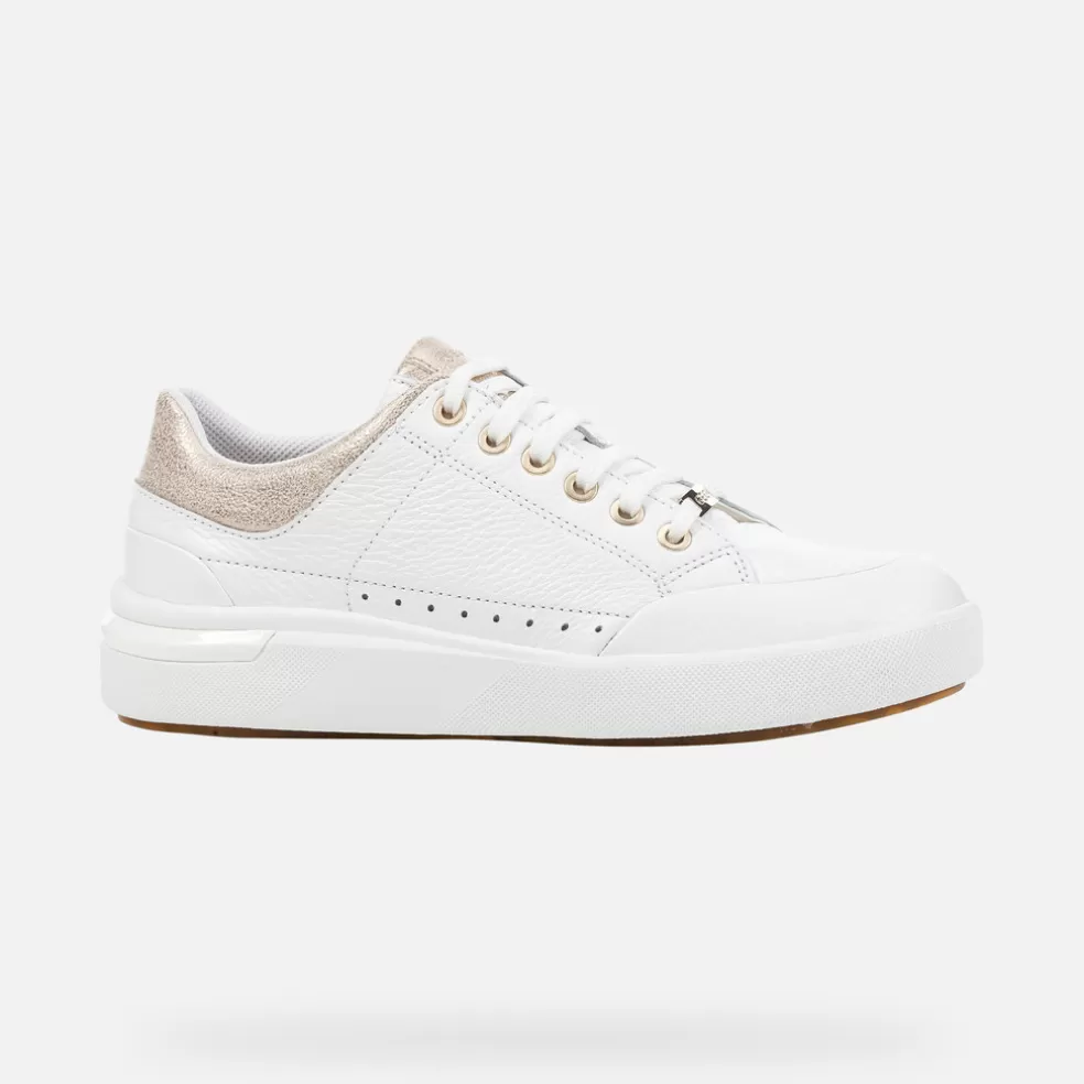 Respira™ | Sneakers | Geox DALYLA MUJER - SNEAKERS de mujer blanco/champán