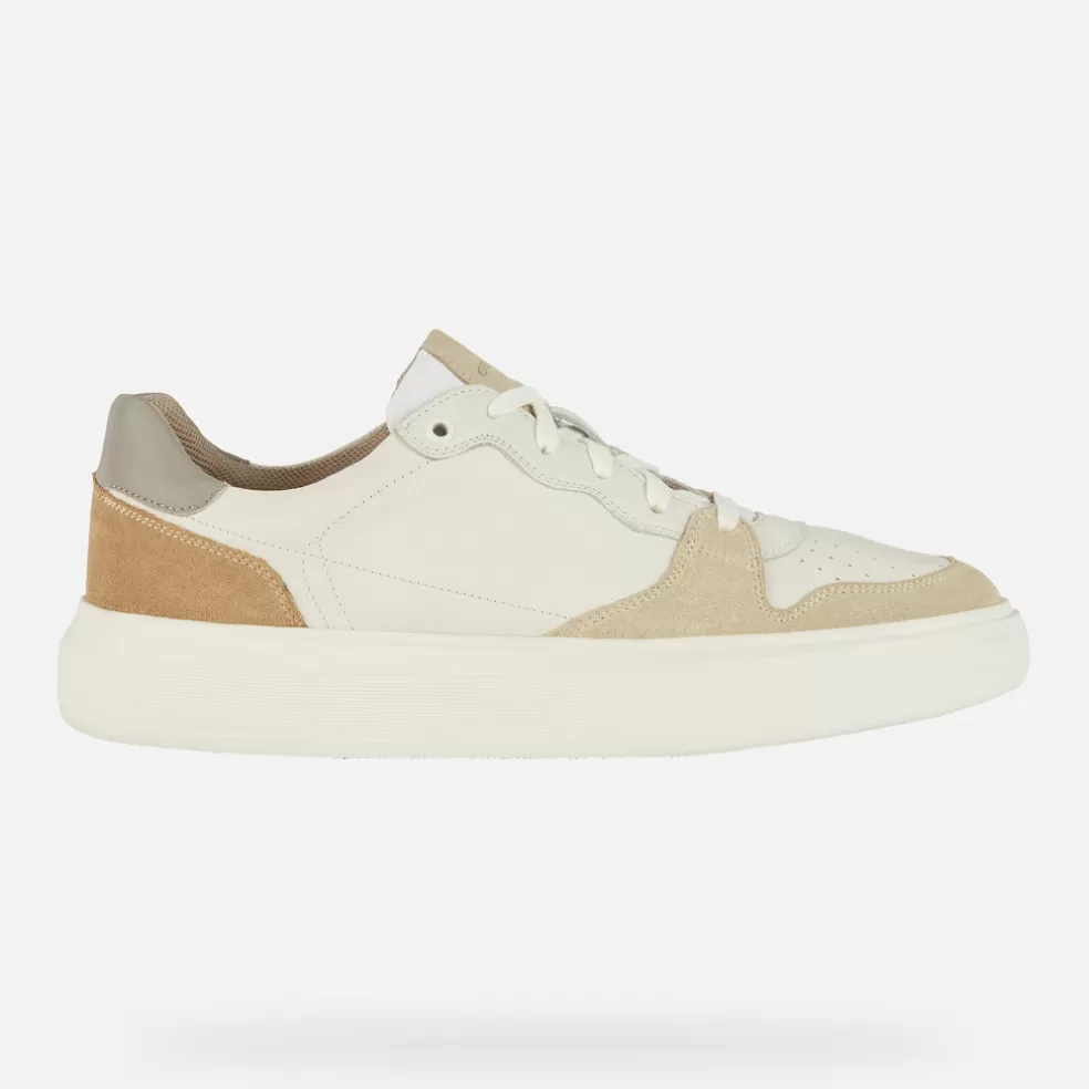 Respira™ | Sneakers | Geox DEIVEN HOMBRE - SNEAKERS de hombre blanco/beige