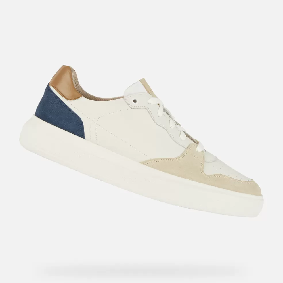 Respira™ | Sneakers | Geox DEIVEN HOMBRE - SNEAKERS de hombre blanco/azul colombino