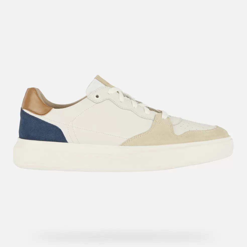 Respira™ | Sneakers | Geox DEIVEN HOMBRE - SNEAKERS de hombre blanco/azul colombino