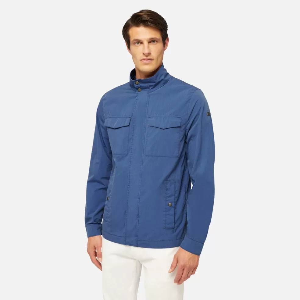 Respira™ | Chaquetas | Geox ELVER HOMBRE - CHAQUETAS de hombre azul cobalto