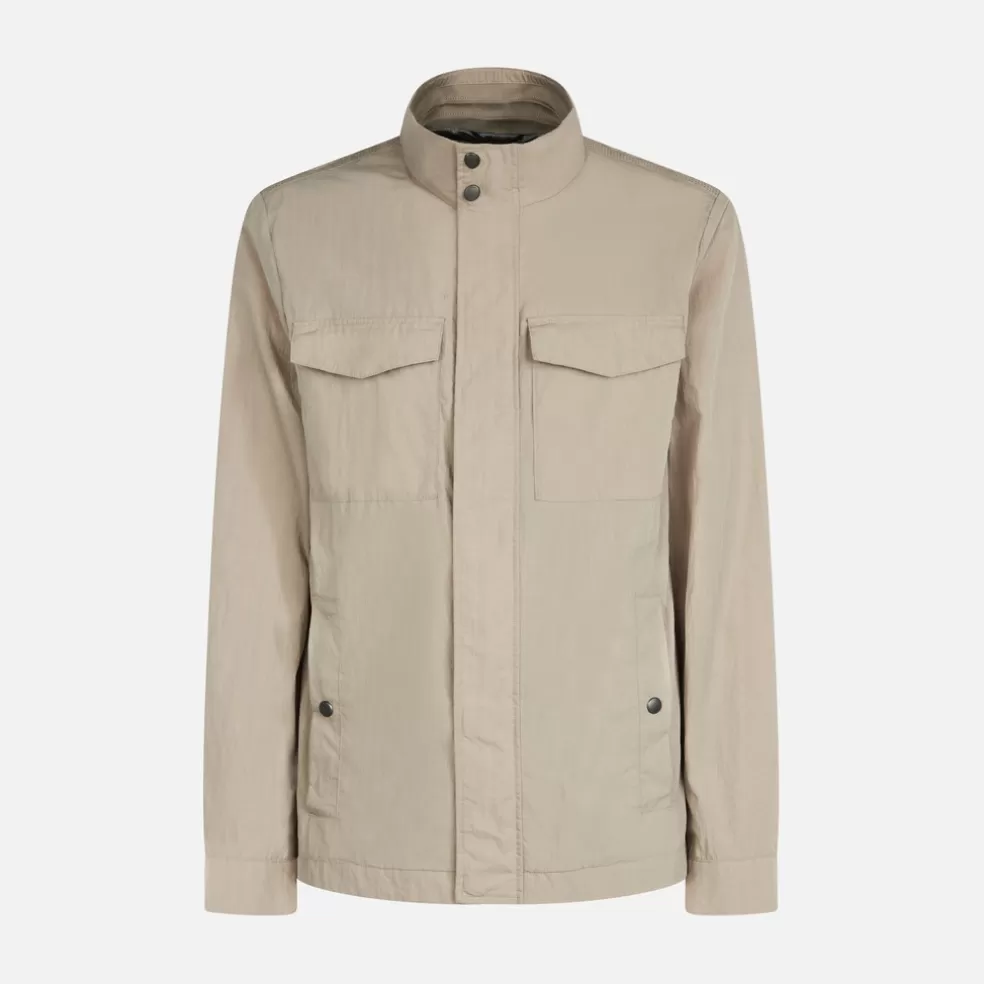 Respira™ | Chaquetas | Geox ELVER HOMBRE - CHAQUETAS de hombre beige