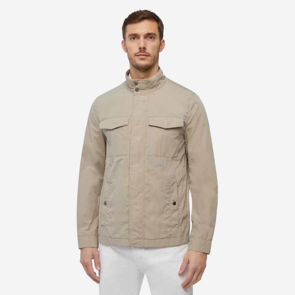 Respira™ | Chaquetas | Geox ELVER HOMBRE - CHAQUETAS de hombre beige