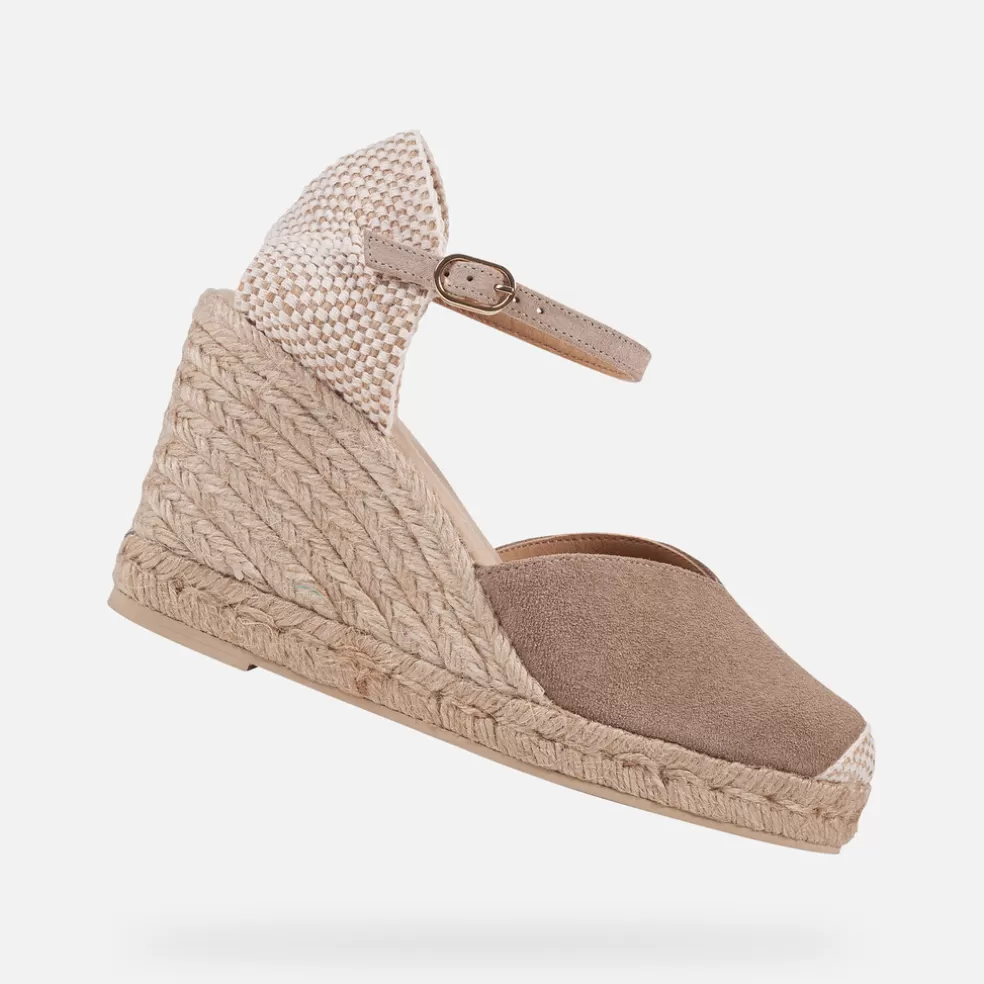 Respira™ | Zapatos con plataforma | Geox GELSA MUJER - SANDALIAS de mujer beige