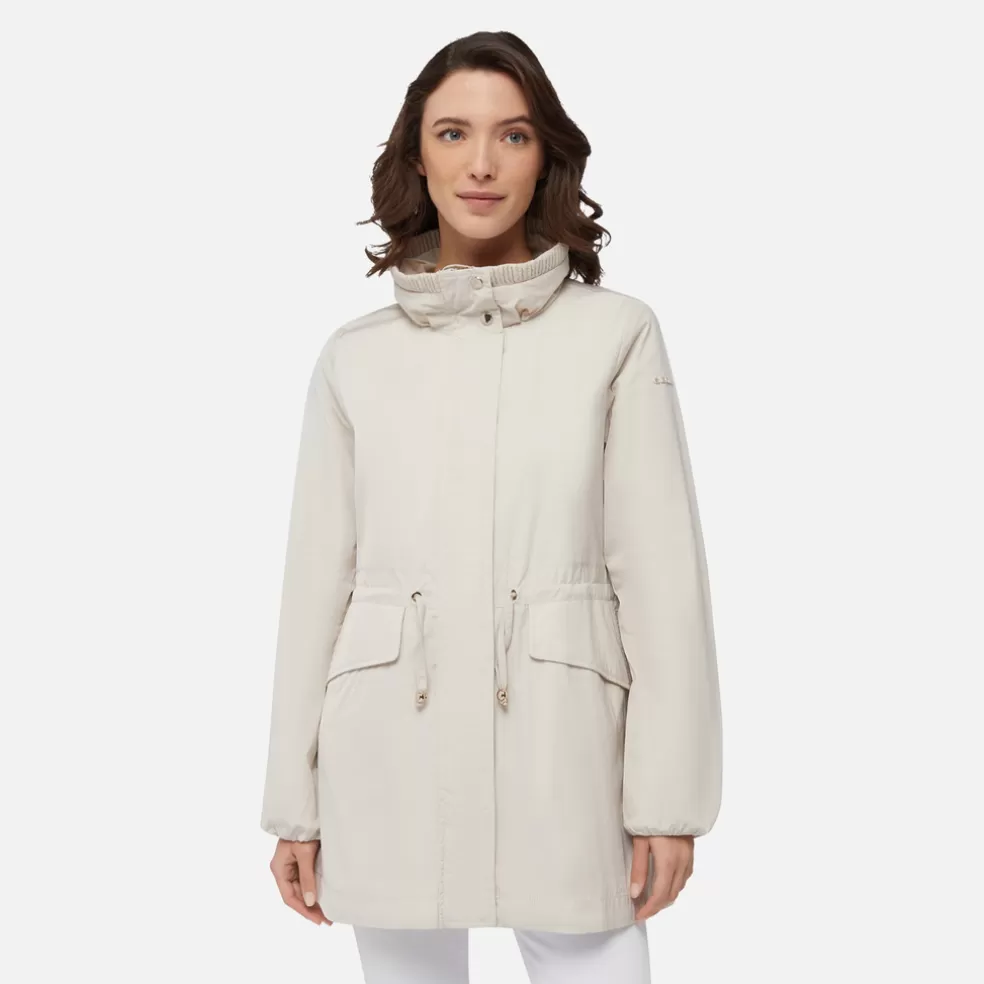 Respira™ | Chaquetas | Geox GENZIANA MUJER - CHAQUETAS de mujer blanco lechoso