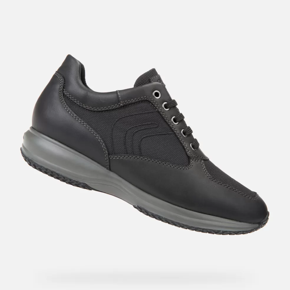 Respira™ | Zapatos informales | Geox HAPPY HOMBRE - SNEAKERS de hombre negro