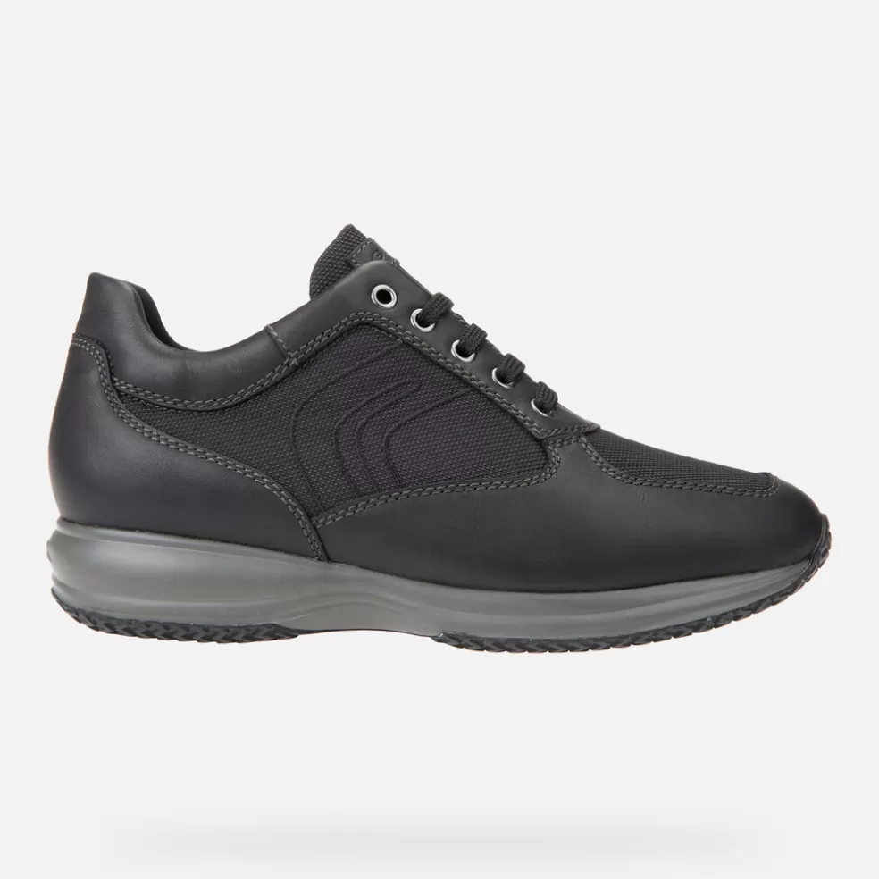 Respira™ | Zapatos informales | Geox HAPPY HOMBRE - SNEAKERS de hombre negro