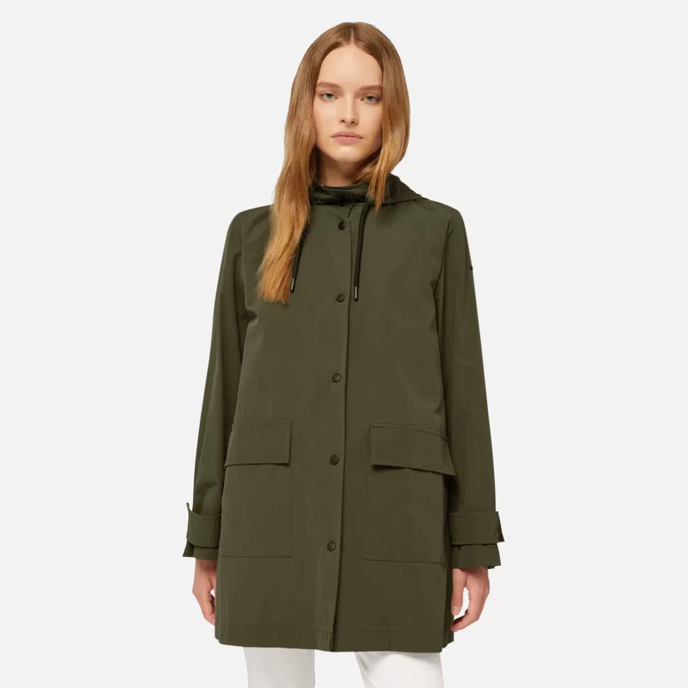 Respira™ | Parkas | Geox ILDE MUJER - PARKAS de mujer verde militar