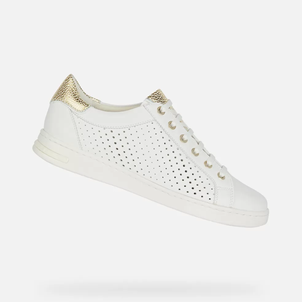 Respira™ | Sneakers | Geox JAYSEN MUJER - SNEAKERS de mujer blanco/dorado