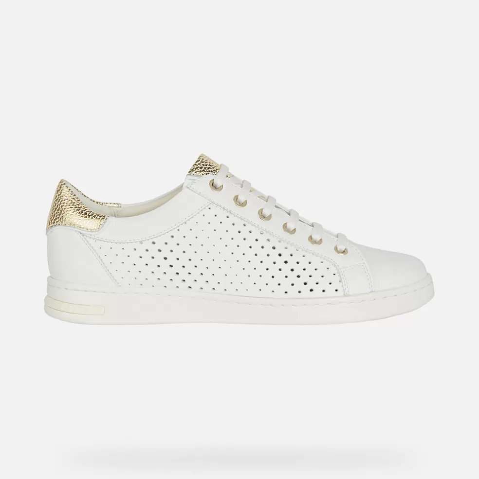 Respira™ | Sneakers | Geox JAYSEN MUJER - SNEAKERS de mujer blanco/dorado