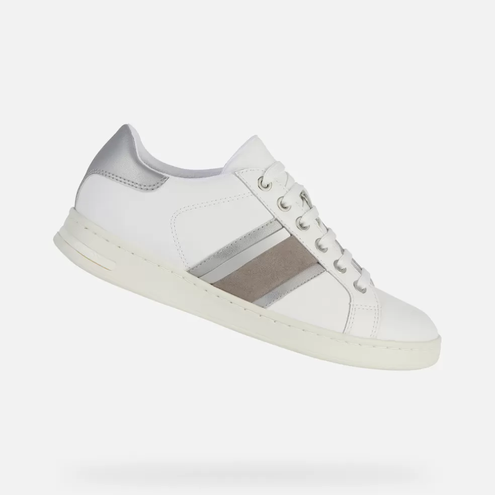 Respira™ | Sneakers | Geox JAYSEN MUJER - SNEAKERS de mujer blanco/plateado