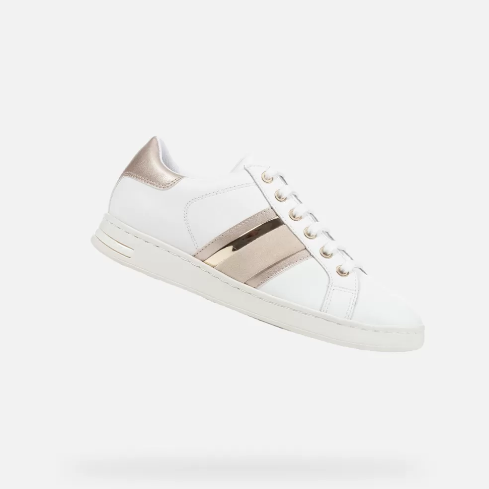 Respira™ | Sneakers | Geox JAYSEN MUJER - SNEAKERS de mujer blanco/dorado claro