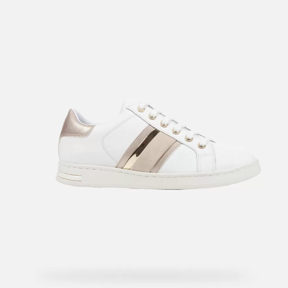 Respira™ | Sneakers | Geox JAYSEN MUJER - SNEAKERS de mujer blanco/dorado claro