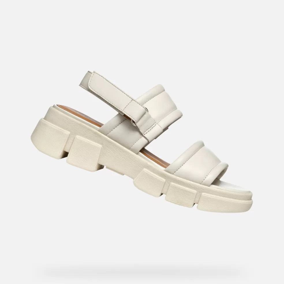 Respira™ | Sandalias | Geox LISBONA MUJER - SANDALIAS de mujer beige