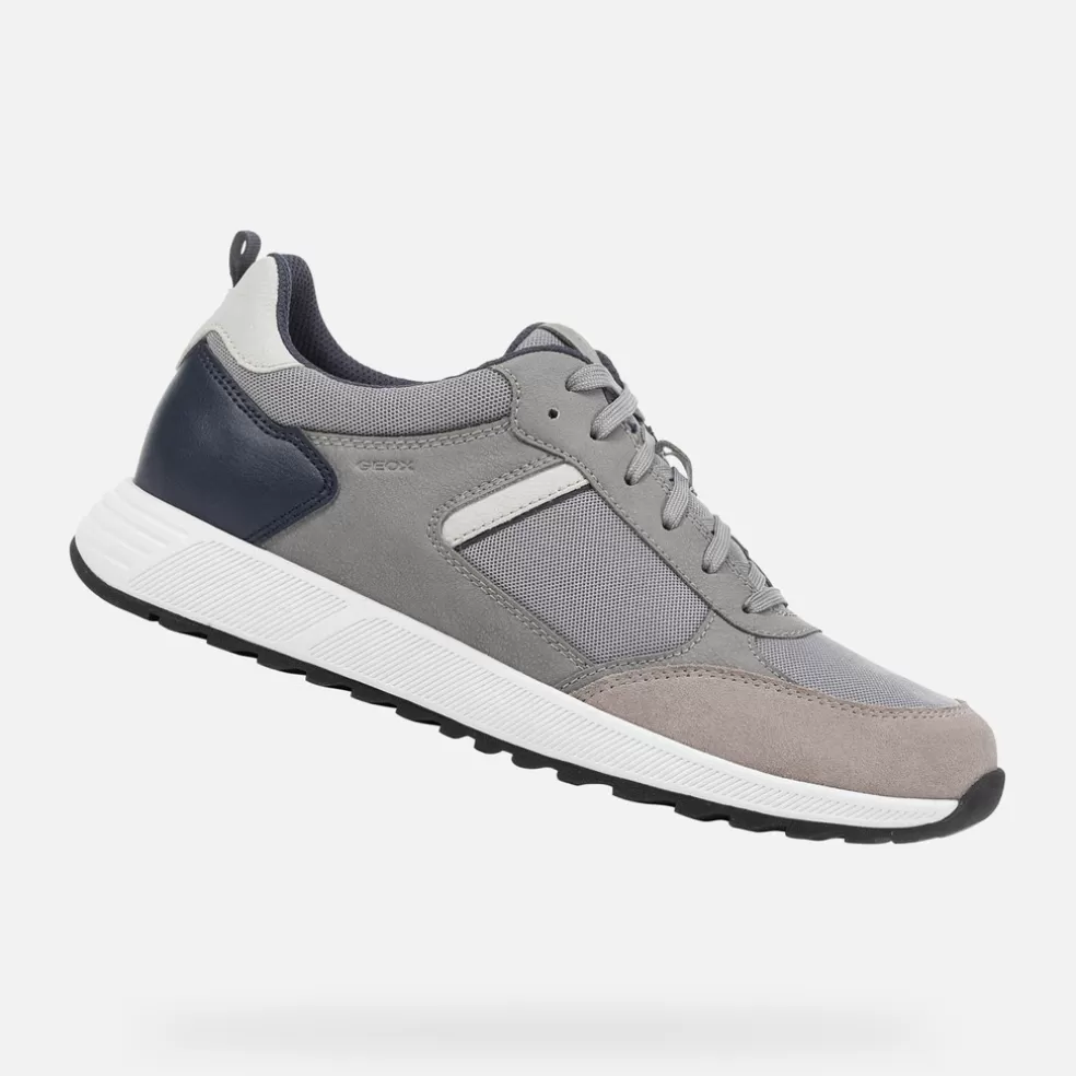 Respira™ | Sneakers | Geox MOLVENO HOMBRE - SNEAKERS de hombre gris/azul