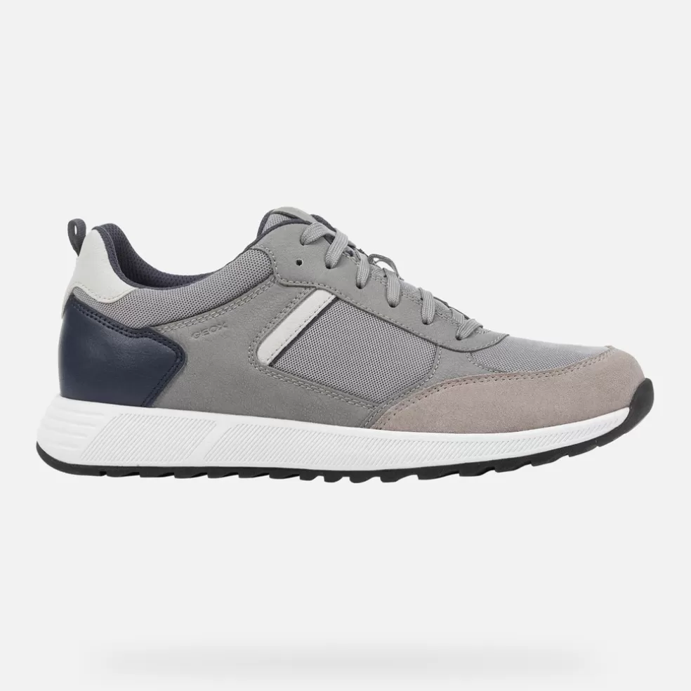 Respira™ | Sneakers | Geox MOLVENO HOMBRE - SNEAKERS de hombre gris/azul