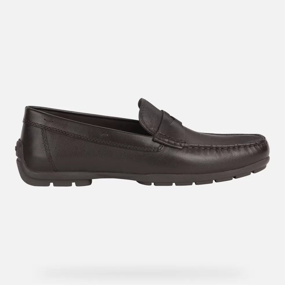 Respira™ | Mocasines | Geox MONER W 2FIT HOMBRE - MOCASINES de hombre marrón oscuro