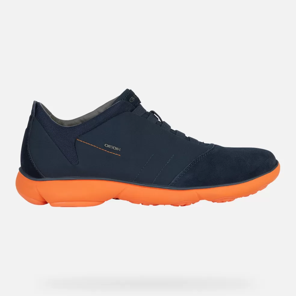 Nebula™ | Slip on | Geox NEBULA HOMBRE - SLIP ON de hombre azul marino/naranja