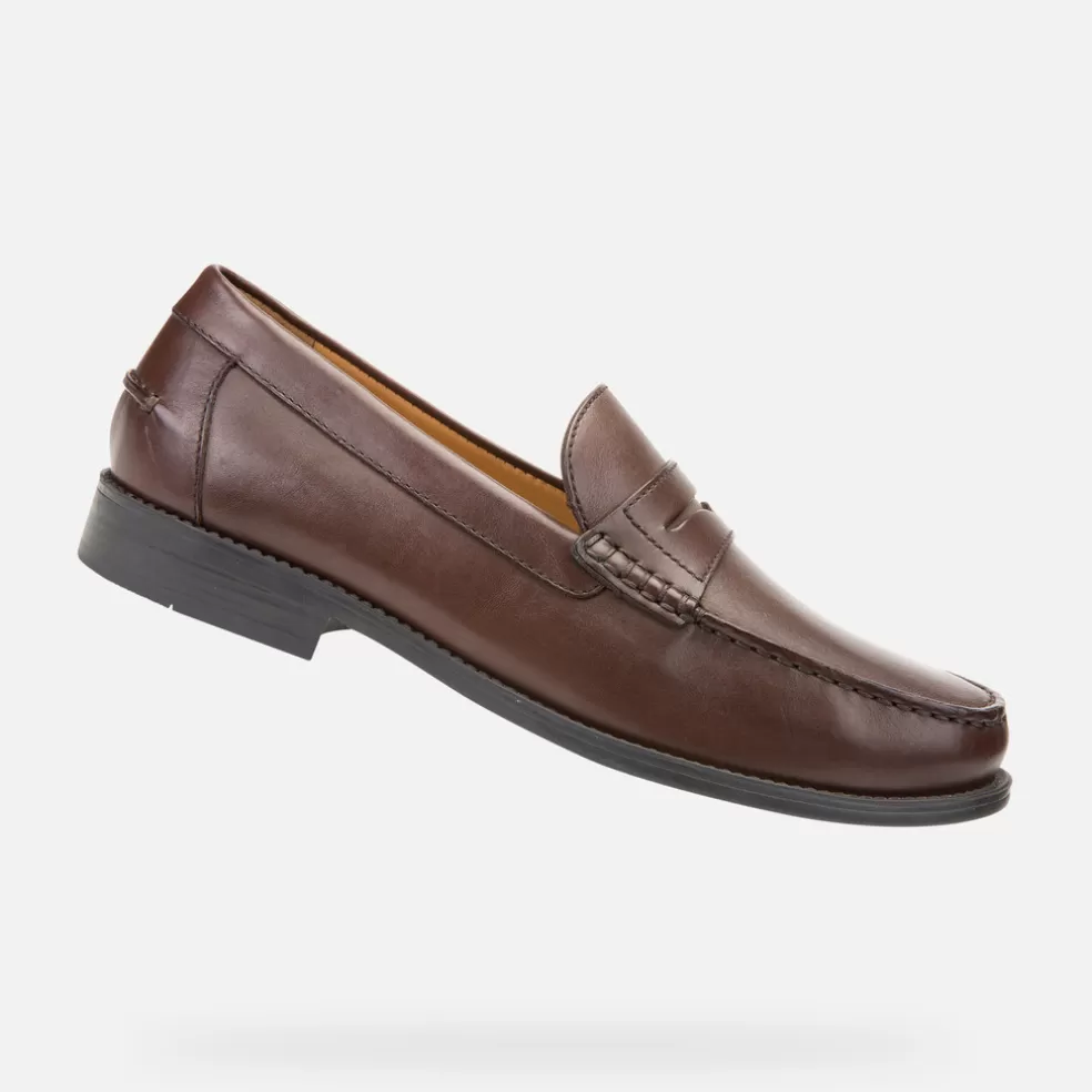 Respira™ | Mocasines | Geox NEW DAMON HOMBRE - MOCASINES de hombre marrón oscuro