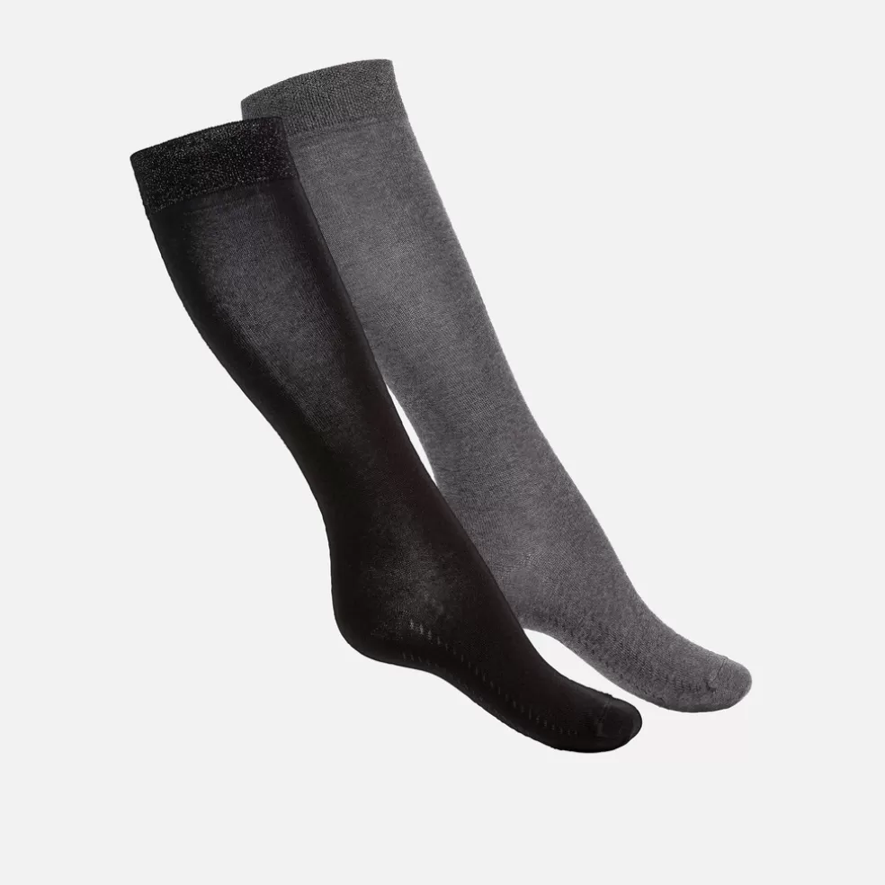 Calcetines | Geox PACK CALCETINES 2 PARES MUJER - CALCETINES de mujer negro/gris oscuro