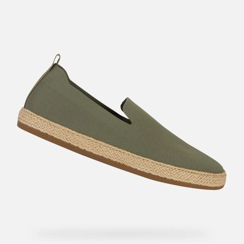 Respira™ | Slip on | Geox PANTELLERIA HOMBRE - SLIP ON de hombre verde salvia