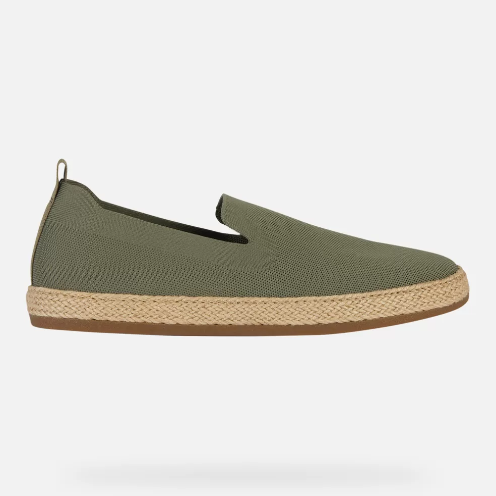 Respira™ | Slip on | Geox PANTELLERIA HOMBRE - SLIP ON de hombre verde salvia