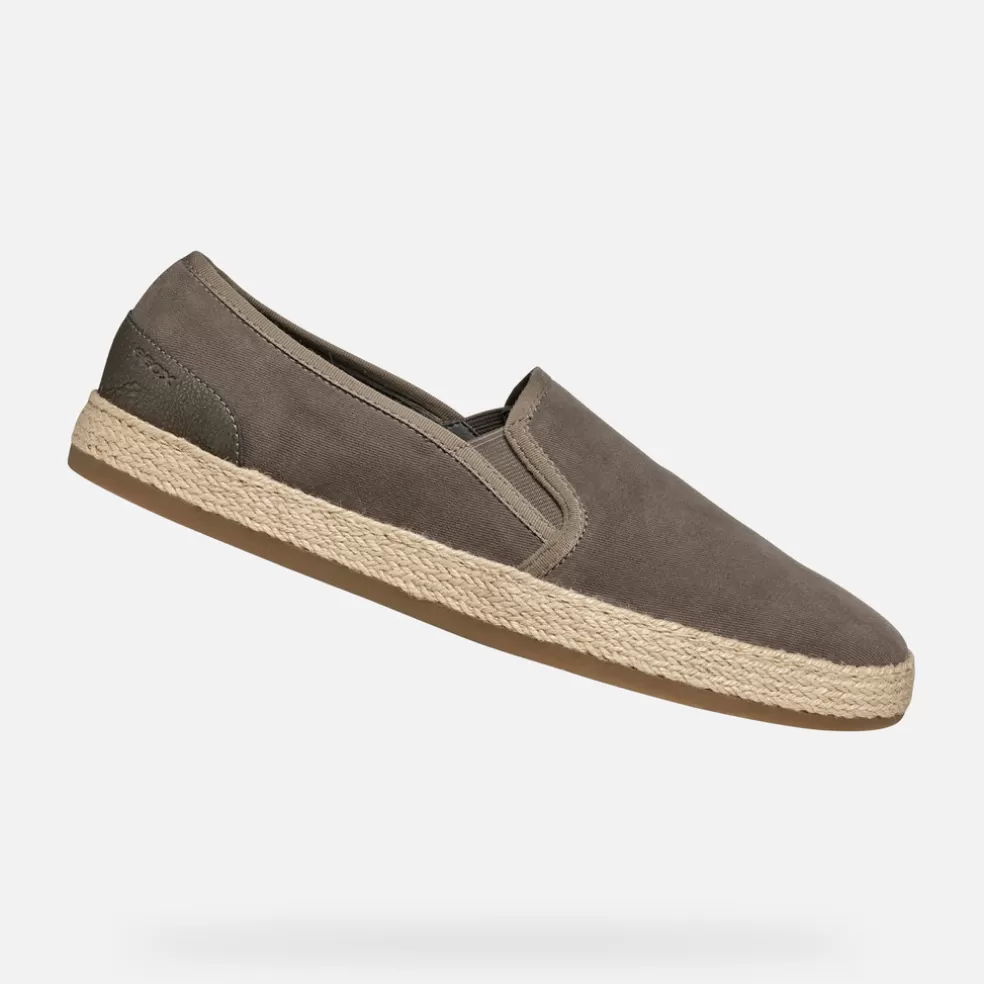 Respira™ | Slip on | Geox PANTELLERIA HOMBRE - SLIP ON de hombre gris pardo