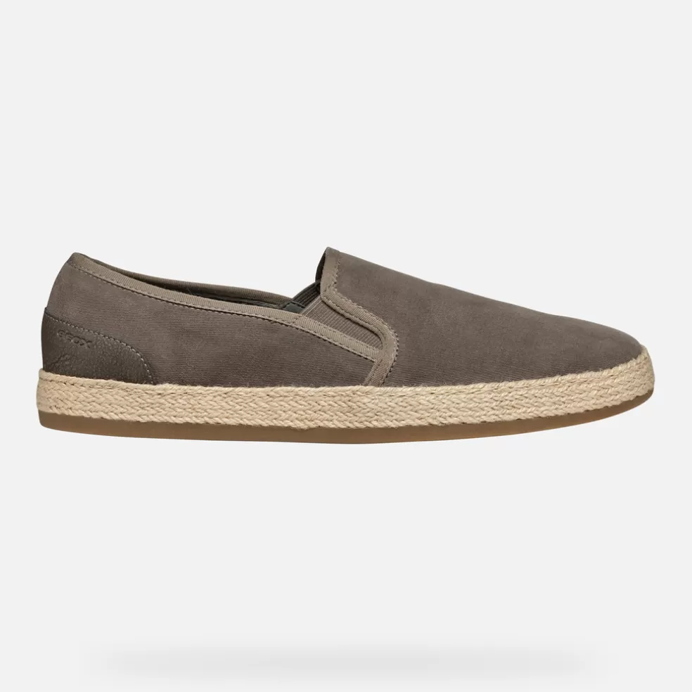 Respira™ | Slip on | Geox PANTELLERIA HOMBRE - SLIP ON de hombre gris pardo