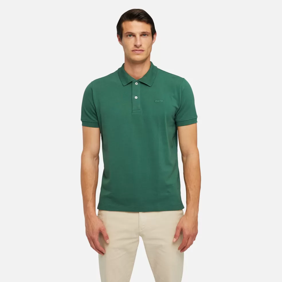 Camisetas y polos | Geox POLO HOMBRE - CAMISETAS Y POLOS de hombre verde bosque