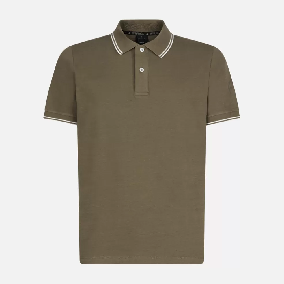 Camisetas y polos | Geox POLO HOMBRE - CAMISETAS Y POLOS de hombre verde oliva oscuro