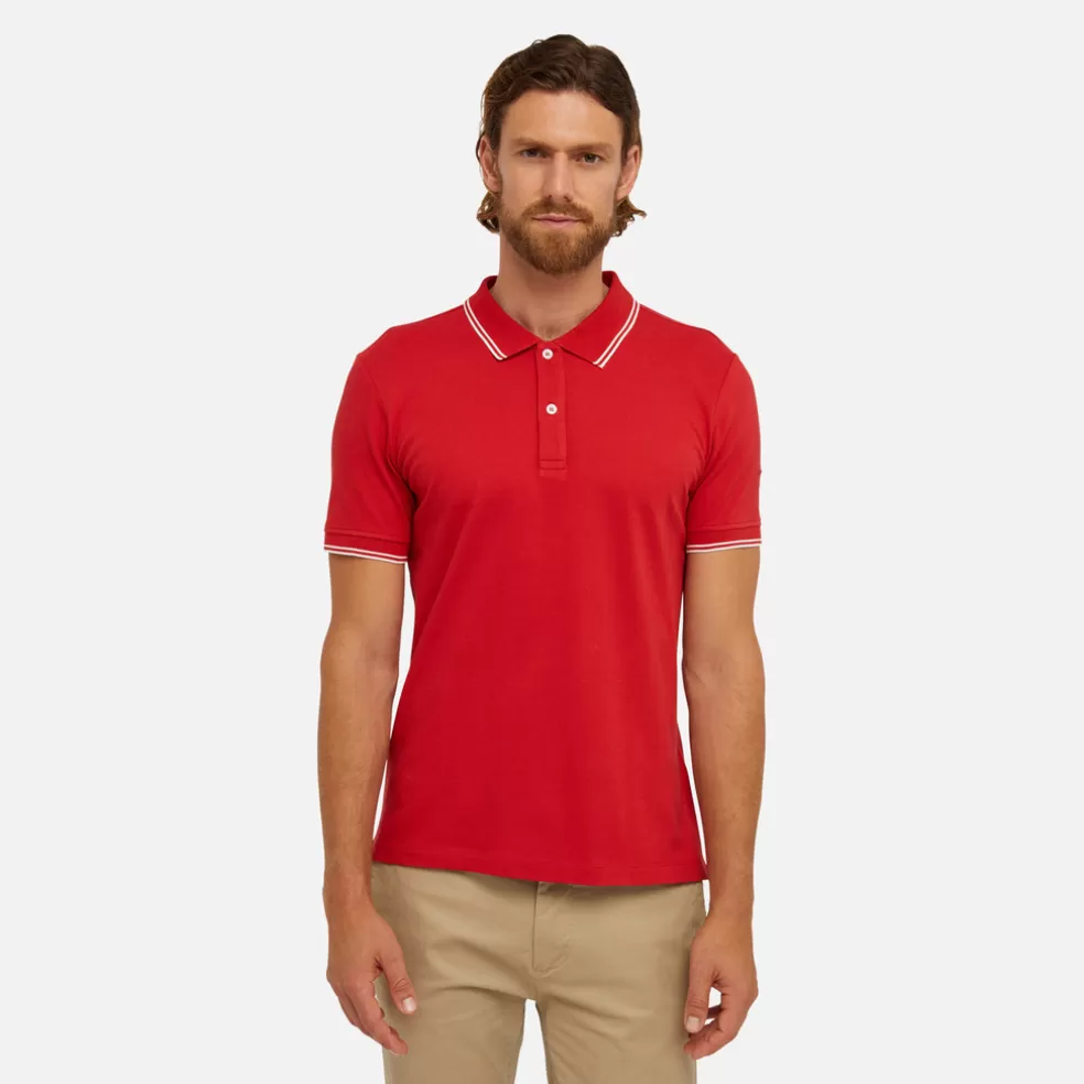 Camisetas y polos | Geox POLO HOMBRE - CAMISETAS Y POLOS de hombre rojo