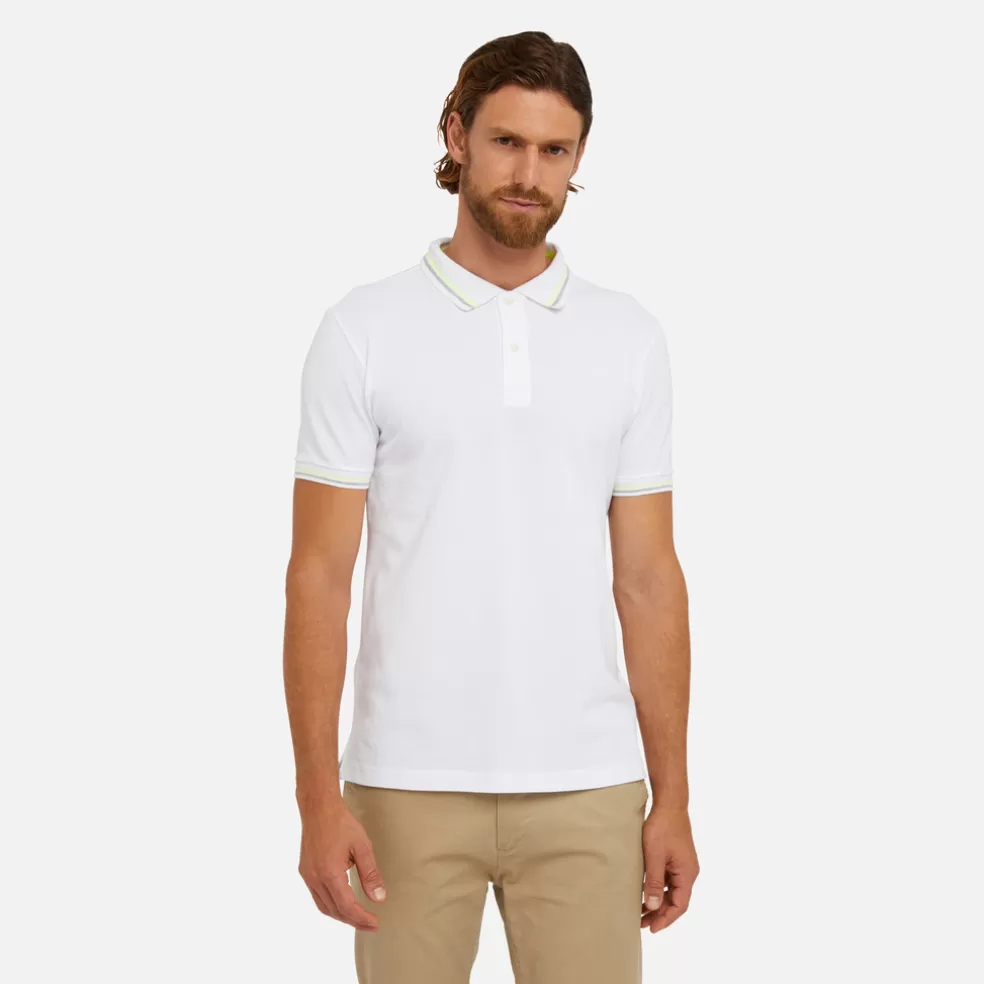 Camisetas y polos | Geox POLO HOMBRE - CAMISETAS Y POLOS de hombre blanco