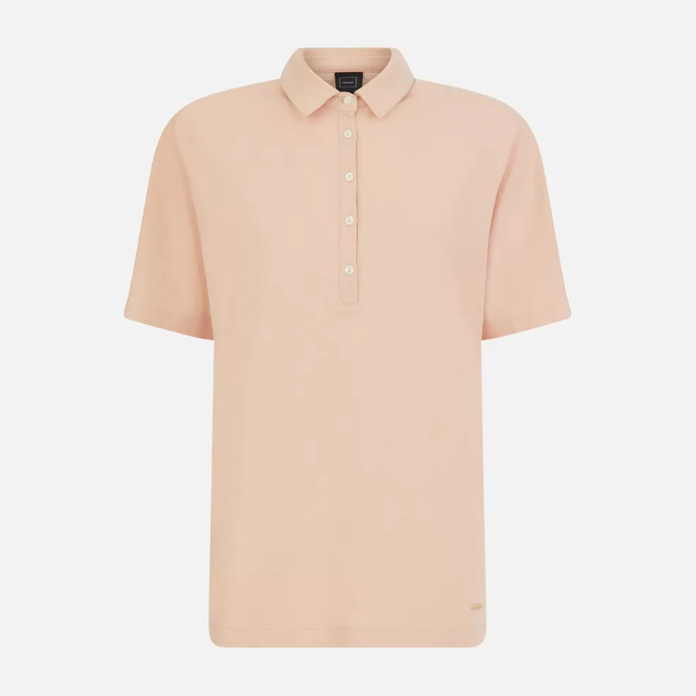 Camisetas y polos | Geox POLO MUJER - CAMISETAS Y POLOS de mujer rosa claro pastel