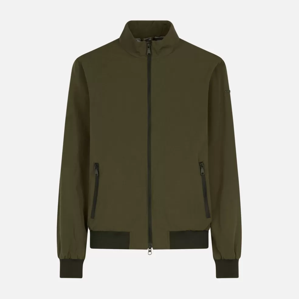 Respira™ | Chaquetas bomber | Geox RIETI HOMBRE - CHAQUETAS BOMBER de hombre verde militar