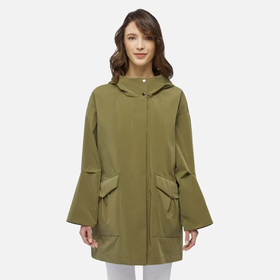 Respira™ | Parkas | Geox ROOSE MUJER - PARKAS de mujer verde oscuro