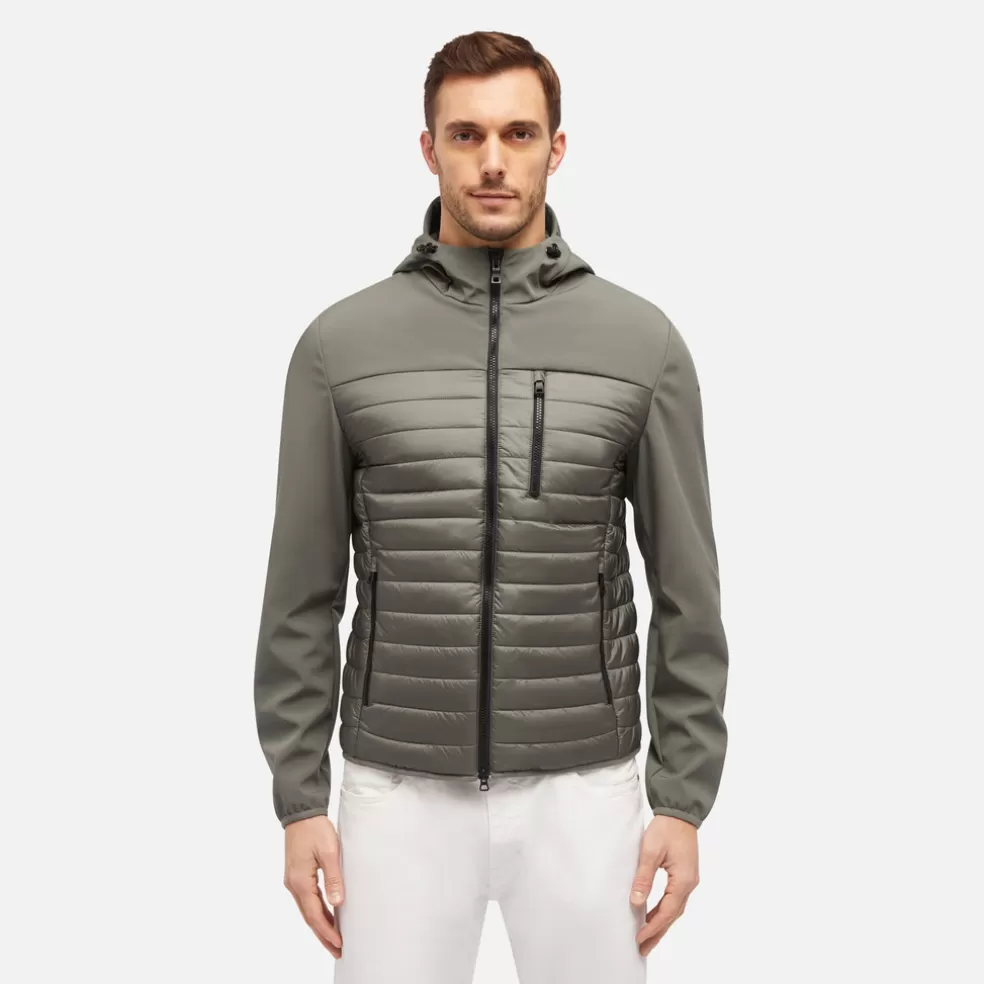 Respira™ | Chaquetas | Geox SAPIENZA HOMBRE - CHAQUETAS de hombre verde oliva/verde oliva