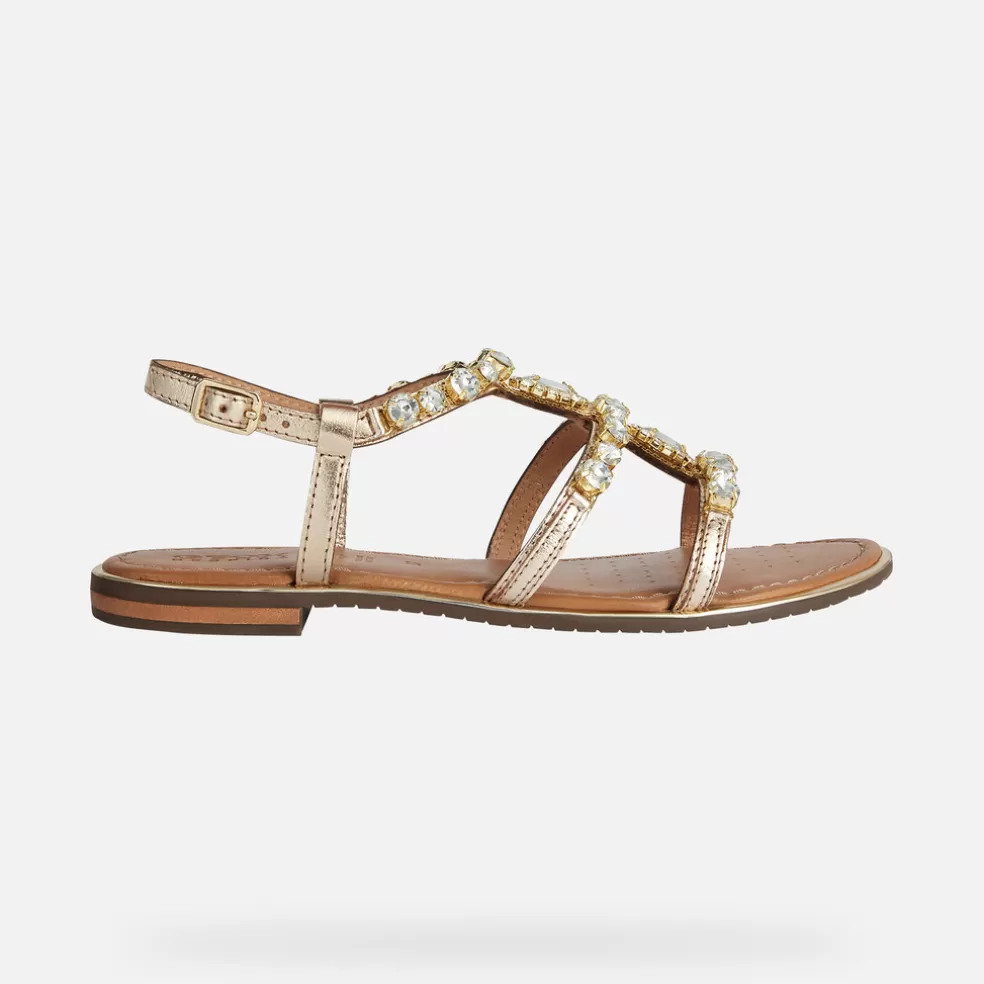 Respira™ | Sandalias | Geox SOZY PLUS MUJER - SANDALIAS de mujer dorado claro