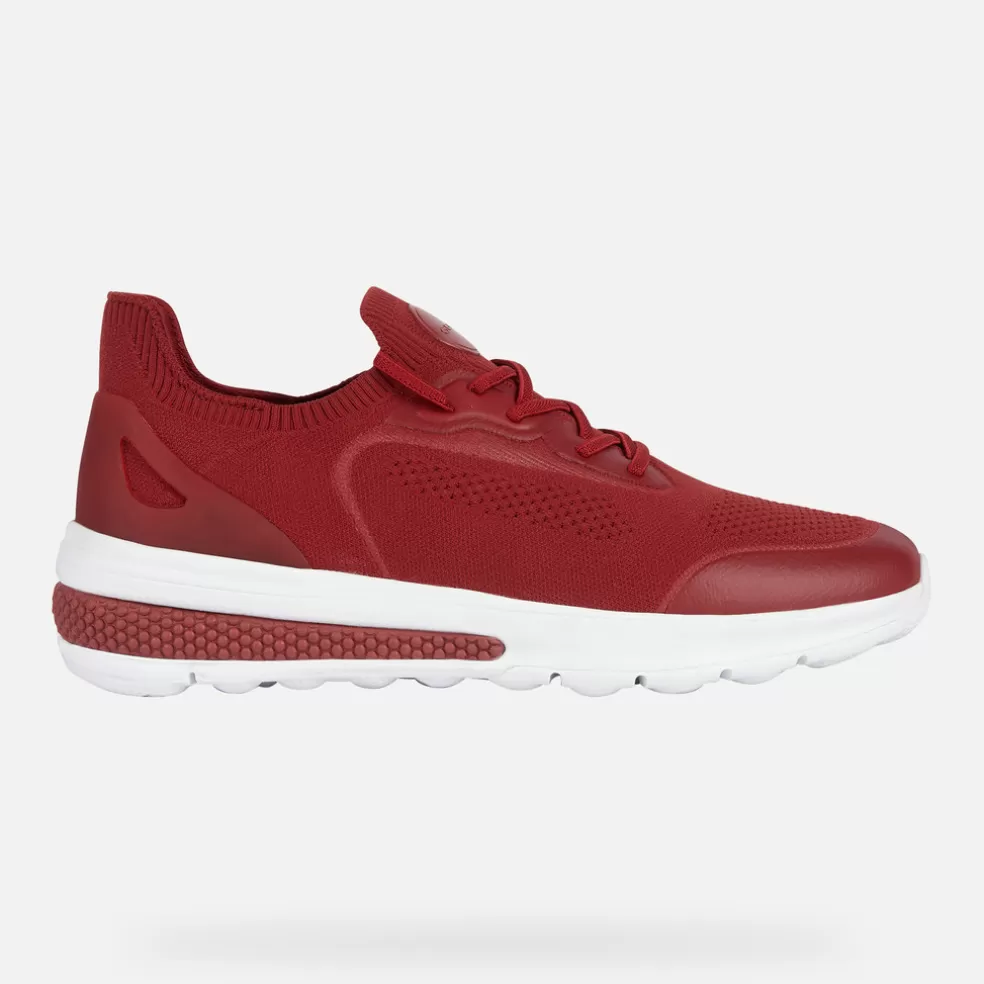 Spherica™ | Sneakers | Geox SPHERICA ACTIF HOMBRE - SNEAKERS de hombre rojo oscuro