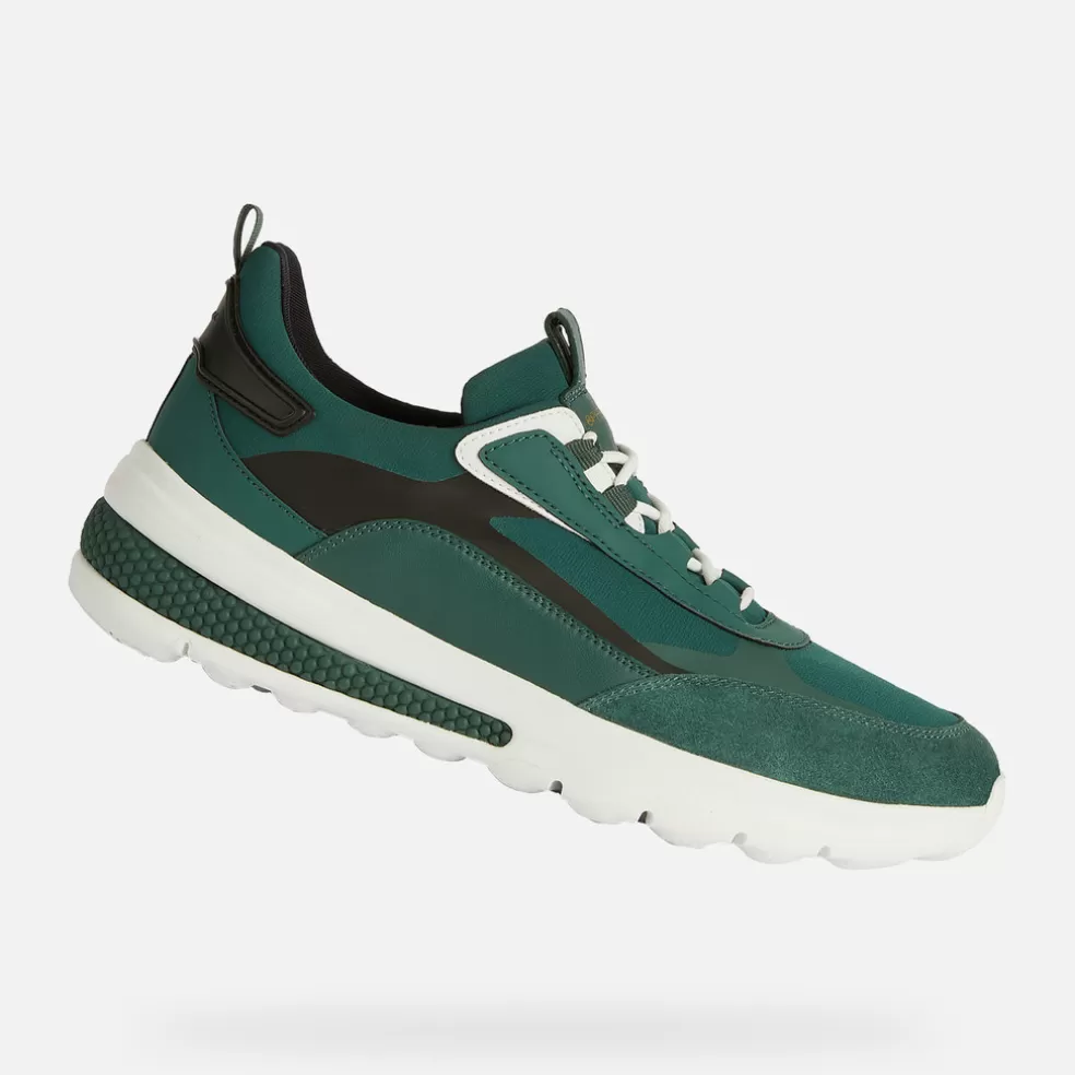 Spherica™ | Sneakers | Geox SPHERICA ACTIF HOMBRE - SNEAKERS de hombre verde oscuro