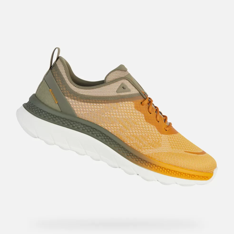 Spherica™ | Sneakers | Geox SPHERICA ACTIF X HOMBRE - SNEAKERS de hombre amarillo/verde salvia