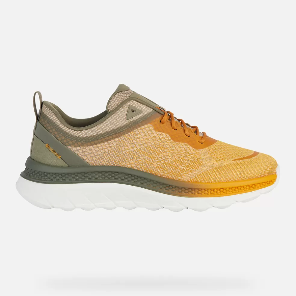 Spherica™ | Sneakers | Geox SPHERICA ACTIF X HOMBRE - SNEAKERS de hombre amarillo/verde salvia