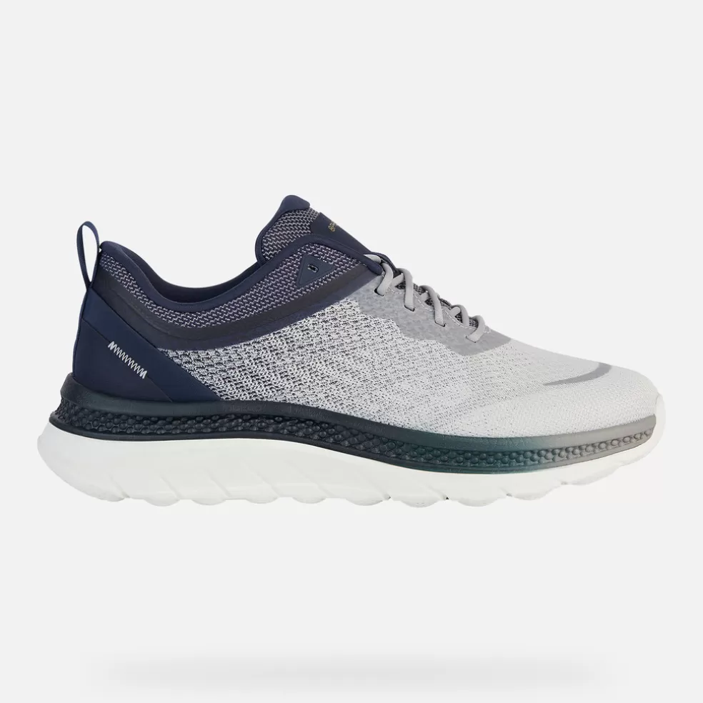 Spherica™ | Sneakers | Geox SPHERICA ACTIF X HOMBRE - SNEAKERS de hombre gris claro/azul fuerza aérea oscuro