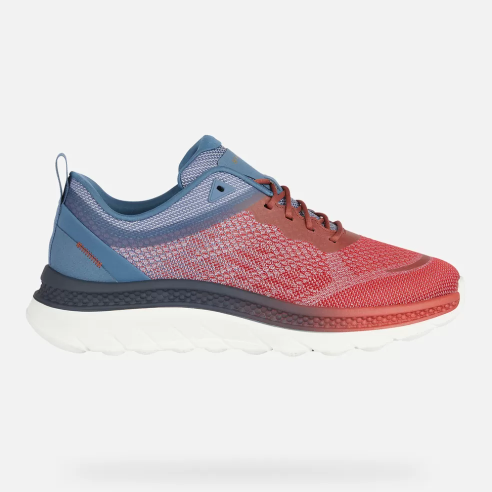 Spherica™ | Sneakers | Geox SPHERICA ACTIF X HOMBRE - SNEAKERS de hombre teja/azul colombino