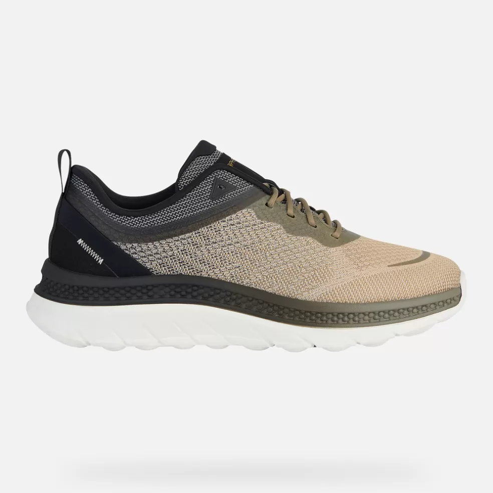 Spherica™ | Sneakers | Geox SPHERICA ACTIF X HOMBRE - SNEAKERS de hombre verde salvia/negro